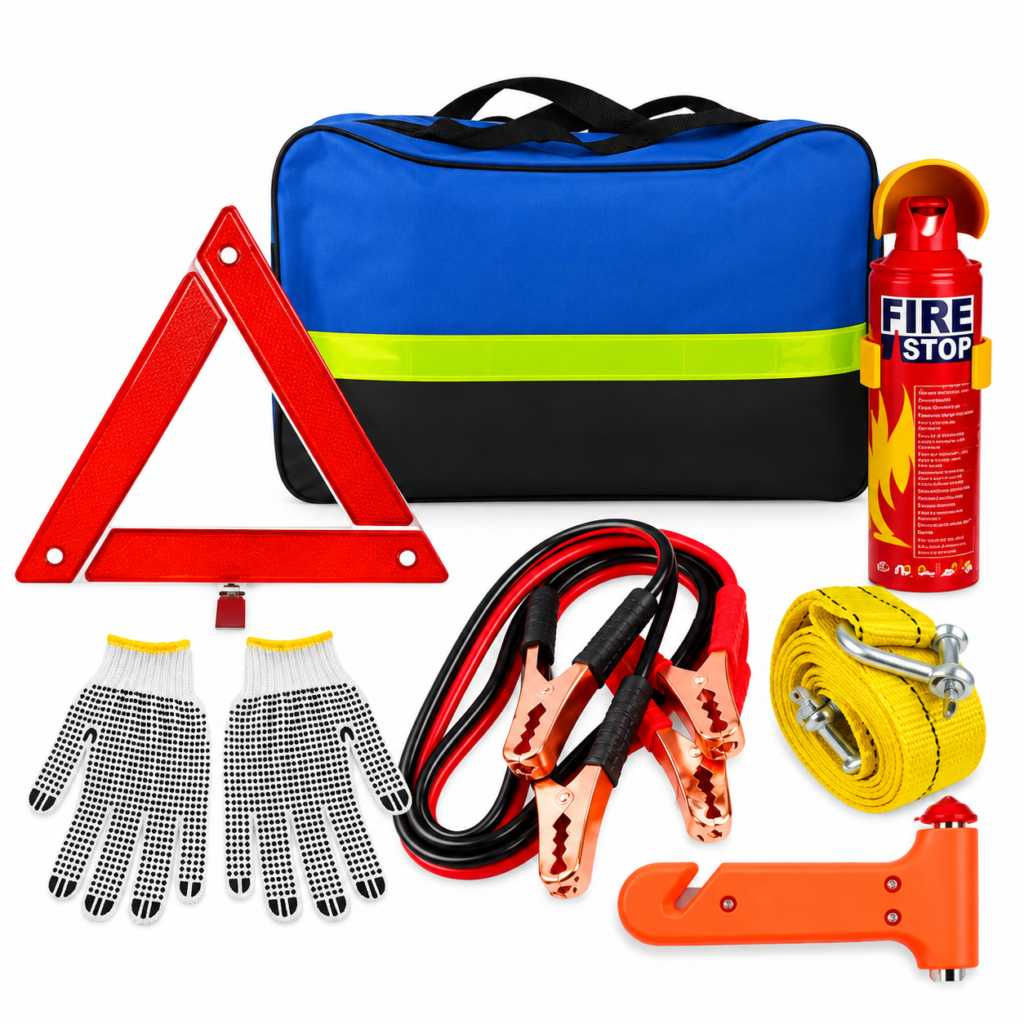 Kit Emergencia Seguridad Auto 7 Piezas